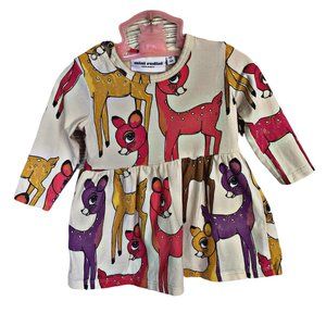 Mini Rodini Roe Cream Dress 56/62